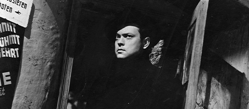 Orson Welles in Carol Reed feature noir 'The Third Man'.