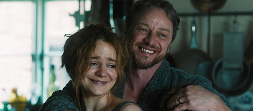 Aisling Franciosi and James McAvoy in the 2024 English language remake of 'Speak No Evil'.